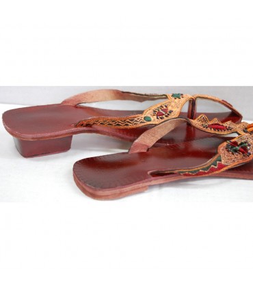 Feminino sandália vermelho-com ou sem salto N 38-43