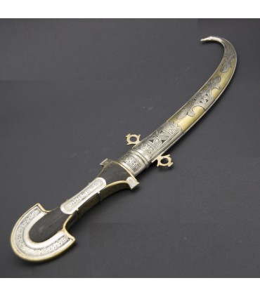 Marrakech Dague Arabian - Bois Alpaga et Laiton - 43 cm