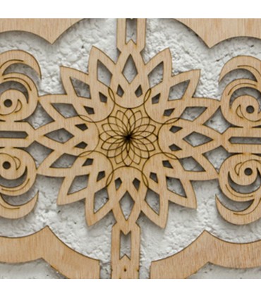 Wood Lattice - Ethnic Engraving - Niger Model - 50 cm