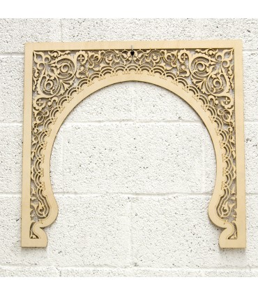 Porta de treliça de madeira Mekness modelo - 60 cm