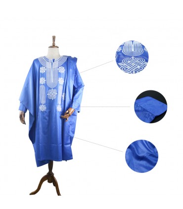 Traje Africano Completo - Modelo Kano - Estilo Boubou Diseño Etnico