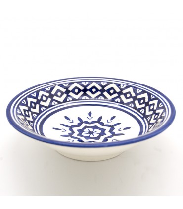 Verzierte Fez-Platte 19 cm - Bemalte Keramik