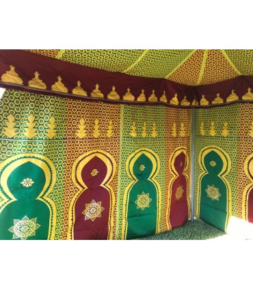 Carpa araba Jaima 3 x 3 m - Struttura in PVC - Decorazioni arabe festività