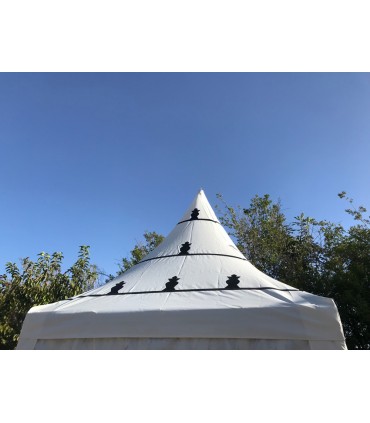 Jaima Arabe Tent 3 x 3 m - PVC Structure - Arab Decorations Parties