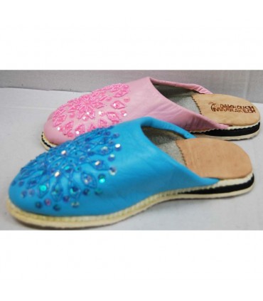 Shoe Babucha Leather Women - Various Colors - N 36-41