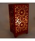 Rote Alkauzar Holzlampe - Alhambra Mosaic Design
