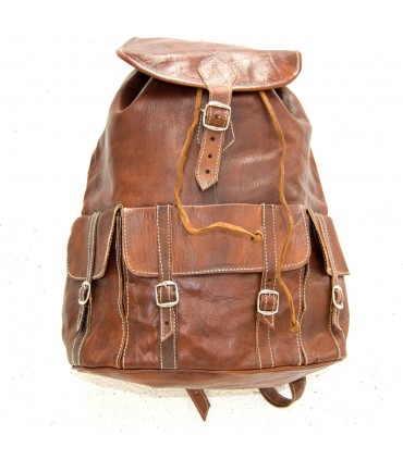 Sac à dos en cuir géant - Excursions - 45 cm - Modèle Kabir