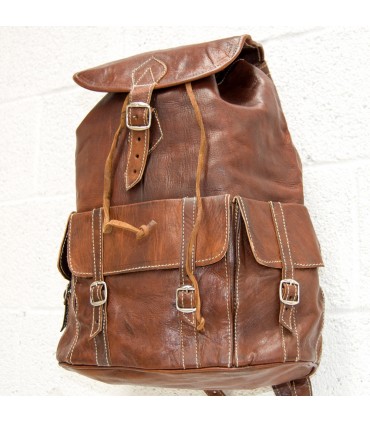 Riesiger Lederrucksack - Ausflüge - 45 cm - Kabir Modell