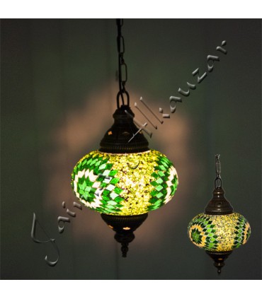 Lampada turco - vetro Murano - mosaico - grande qualità - 17 cm