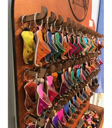 Expositor para colares com várias chaves - Madeira - 90 cm - Estilo árabe