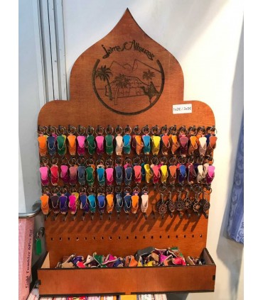 Collane Portachiavi Espositore Multiplo - Legno - 90 cm