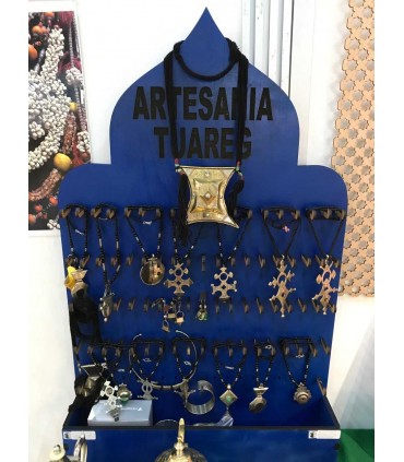 Expositor para colares com várias chaves - Madeira - 90 cm - Estilo árabe