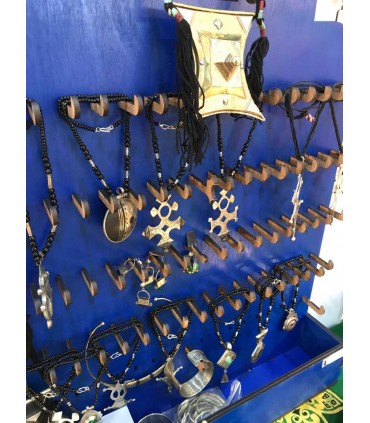 Expositor para colares com várias chaves - Madeira - 90 cm - Estilo árabe