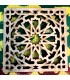 Set 6 Arabic Lattice Coasters - Wood - Alhambra Model