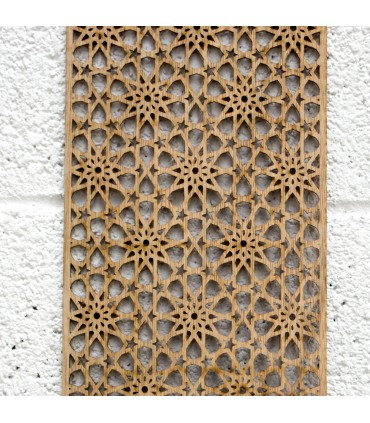 Laminiertes Holzgitter - Laserschnitt - Mekness Design - 18cm x 39cm