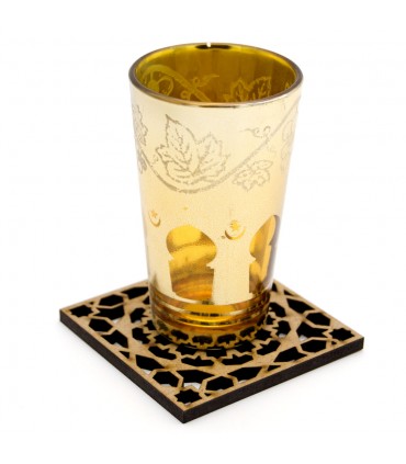 Set 6 Coasters Celosía Arabe - Wood - Alhambra Model