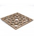 Dessous de plat - Support d'assiette - Bois lamellé - Découpé au laser - Design Alhambra