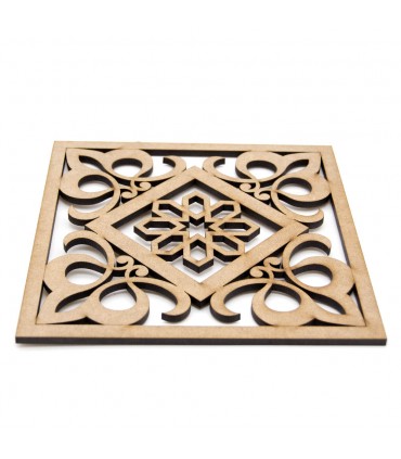 Placemat - Plate holder - DM - Laser Cut - Baroque-Arabic Design