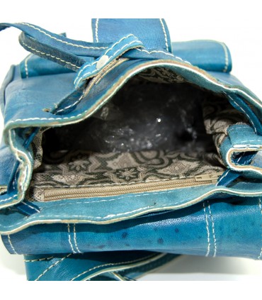 Mochila 100% Couro - Pequena - Artigos de Couro - Modelo Tilka