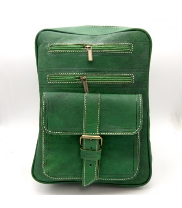 Sac à dos 100% cuir - Couleurs vives - Modèle Sastatein