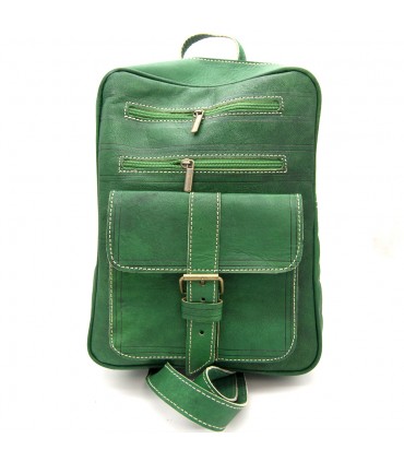 Mochila Cuero 100% - Colores vivos -  Modelo Sastatein