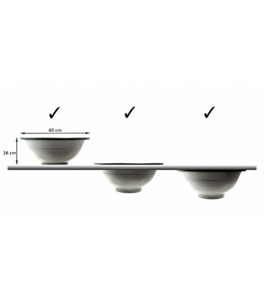 Keramik Arab Becken 40cm - Artesania Fes - Handbemalt