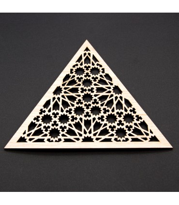 Dreieckiges arabisches Gitter - laminiertes Holz - Muzalaz Design
