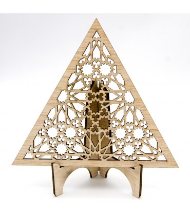 Dreieckiges arabisches Gitter - laminiertes Holz - Muzalaz Design