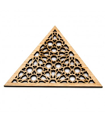 Celosía Árabe Triangular - Madera Laminada - Diseño Muzalaz