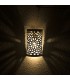 Wandleuchte Arabisch - Durchbrochenes Aluminium - Geometrische Designs - Hambra-Modell