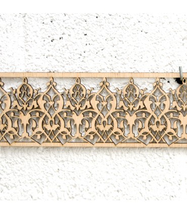 Arabic Wooden Lattice 10x50cm - Geometric Designs - Laser Cut - Labilab Model