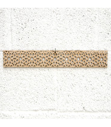 Celosia Árabe Madera 10x50cm - Diseños Geométricos - Corte por Laser - Modelo alnujum