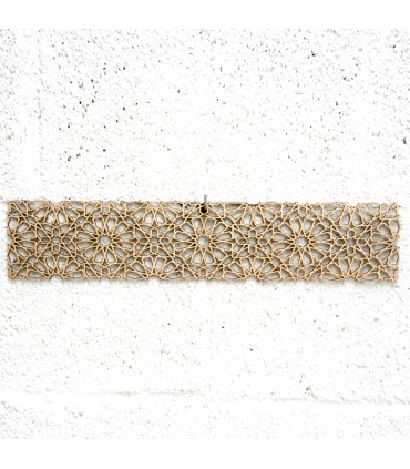 Arabisches Holzgitter 10x50cm - Geometrische Designs - Laserschneiden - Najma-Modell