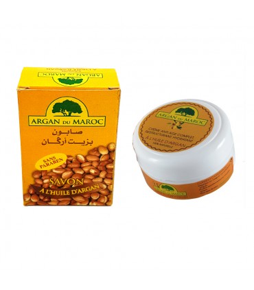 Pack Soap + Creme para o rosto Óleo de Argan - Argan du Maroc