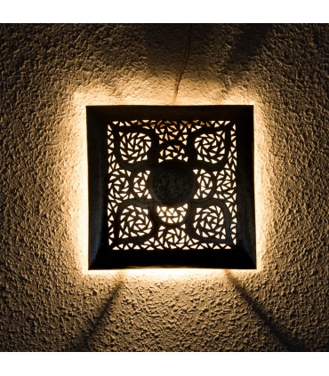 Arabic Wall Lamp - Nickel Plated Brass - Khabazaa Model