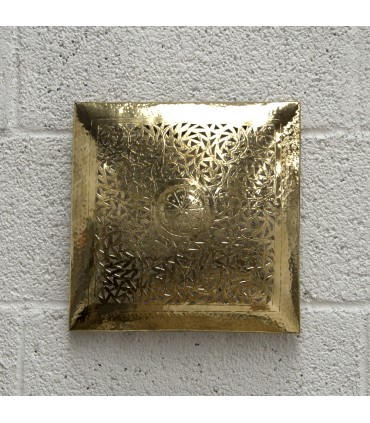 Candeeiro de teto árabe ou de parede - Latão dourado - Modelo Albabunaj