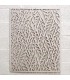 Treillis en bois blanc - Design automne - 100 x 80 cm
