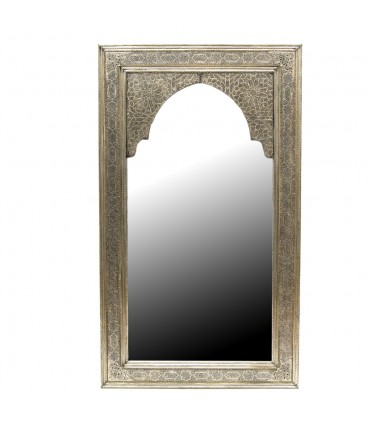 Arab Decoration Mirror - Carved Alpaca - LOTUS Model