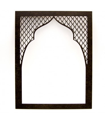 Cadre en treillis arabe - Bois - Modèle BAB LOTUS