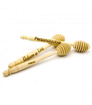 Palito Mielero Personalizable - Madera Limonero - 100% Artesanal