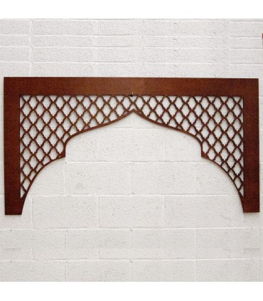 Cabecero Árabe Cama 160cm - Madera - Barnizado Caoba - Modelo Bab Mansurein