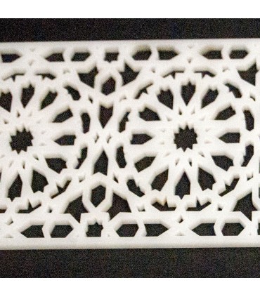 Arabische Methacrylat-Gitterschablone 50 x 10 - Alhambra-Modell