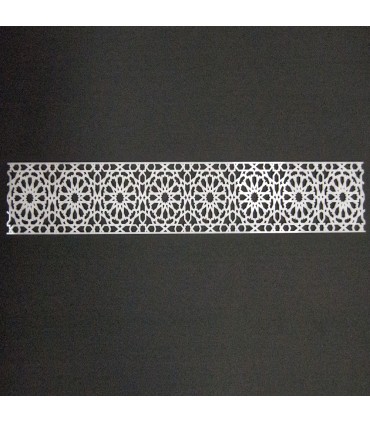 Arabic Methacrylate Lattice Template 50 x 10 - Alhambra Model