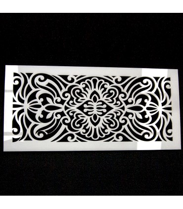 Plantilla Celosía Metacrilato Floral 40 x 20 - Modelo Barroco