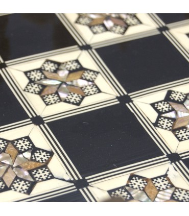 Arabic Style Chess - Inlay and Carved Bone 40x40cm
