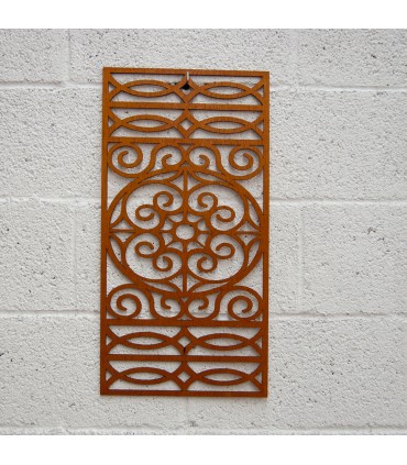 Treillis en bois - Mandala Design - 60 x 30 cm